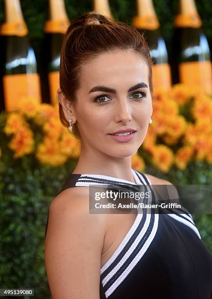 Actress Camilla Belle arrives at the Sixth-Annual Veuve Clicquot Polo Classic, Los Angeles at Will Rogers State Historic Park on October 17, 2015 in...