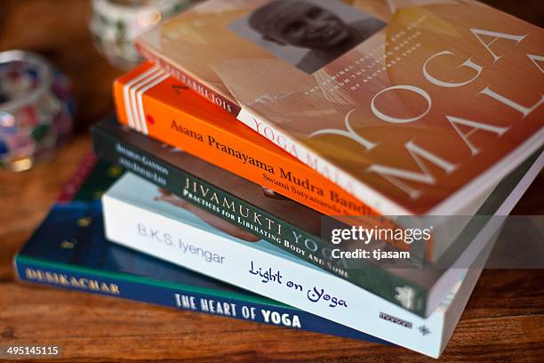 yoga books - philosophy book stock pictures, royalty-free photos & images