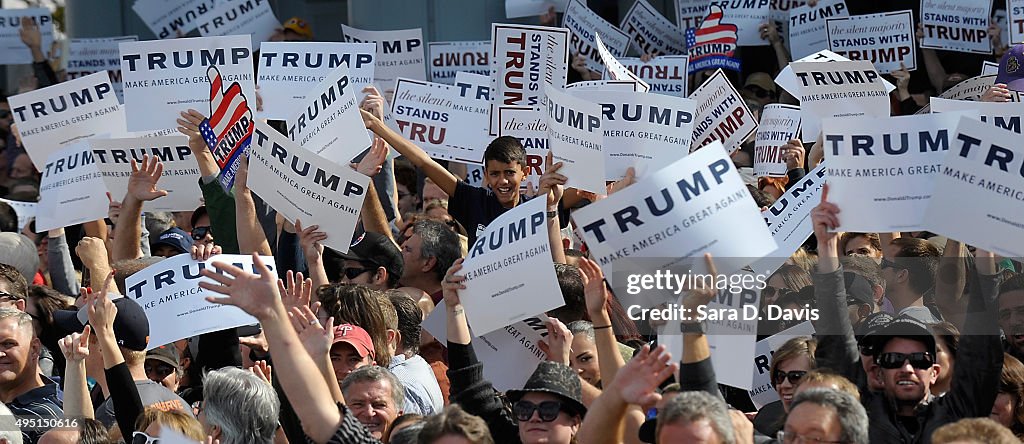 Donald Trump rallies in Norfolk