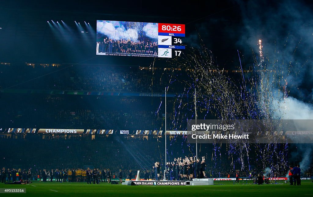 New Zealand v Australia - Final: Rugby World Cup 2015
