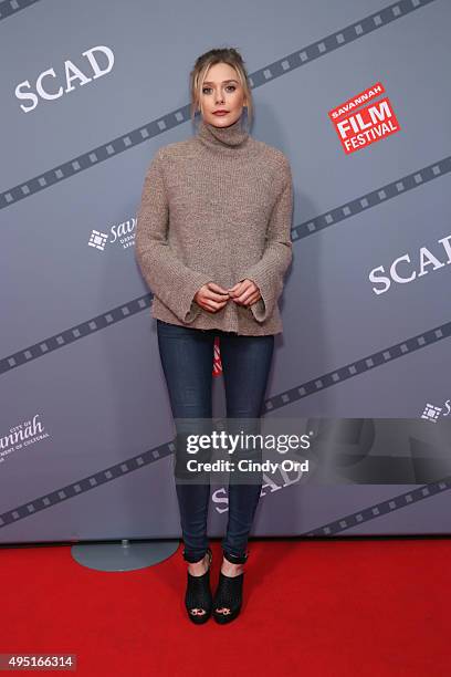 Actress Elizabeth Olsen of "I Saw the Light" poses for a photo during the Closing Night Screening Of "I Saw the Light" and Awards Presentation at...