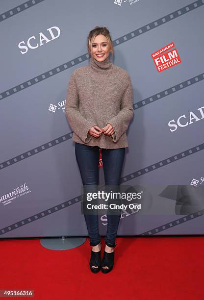 Actress Elizabeth Olsen of "I Saw the Light" poses for a photo during the Closing Night Screening Of "I Saw the Light" and Awards Presentation at...