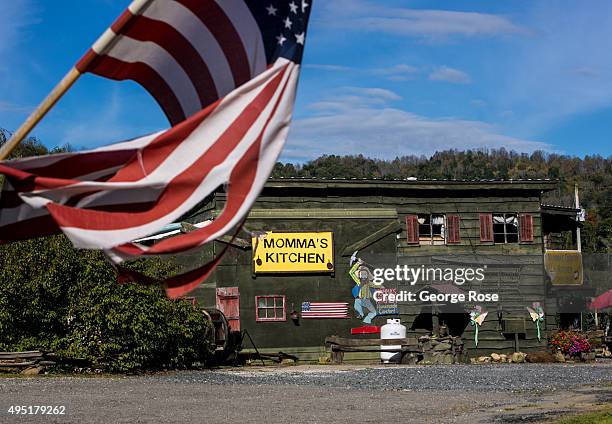 The entrance to Momma's Kitchen is viewed on October 8, 2015 near Hot Springs, North Carolina. Named one of the "Top 10 Great Places to Retire" by...