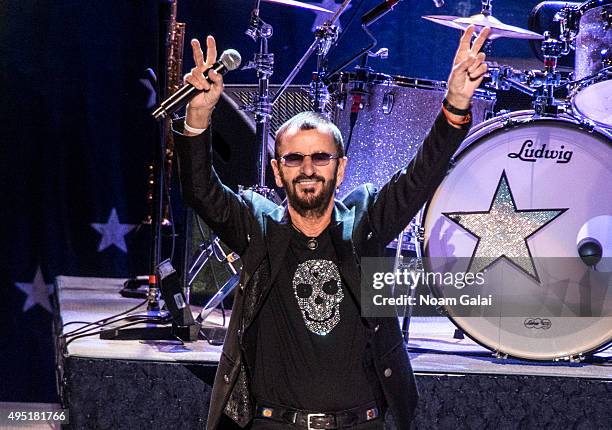 Ringo Starr and His All-Starr Band perform at Kings Theatre on October 31, 2015 in the Brooklyn Borough of New York City.