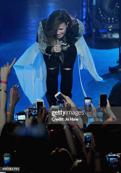 Demi Lovato performs on stage at KOKO on June 1, 2014 in London