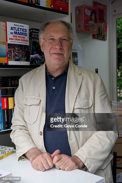 Writer Ernesto Ekancer attends a book signing during 'Books Fair 2014' at the Retiro Park on June 1, 2014 in Madrid, Spain.