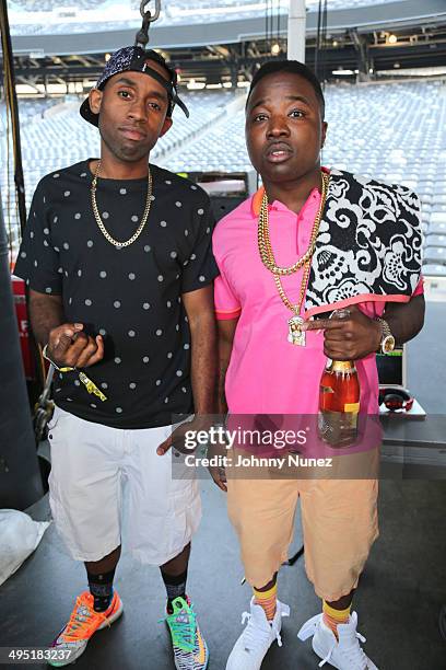Kast One and Troy Ave attend Hot 97 Summer Jam 2014 at MetLife Stadium on June 1, 2014 in East Rutherford City.