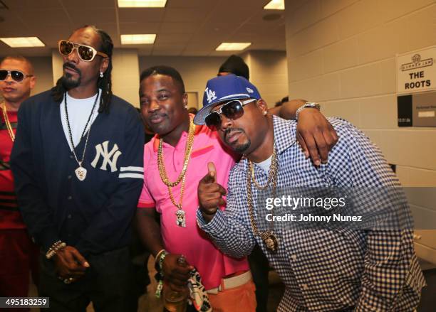 Snoop Dogg, Troy Ave and Daz Dillinger attend Hot 97 Summer Jam 2014 at MetLife Stadium on June 1, 2014 in East Rutherford City.