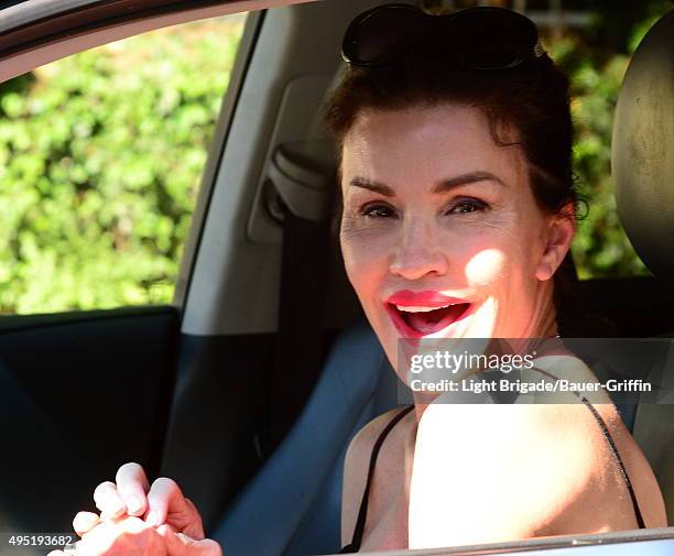 Janice Dickinson is seen in Los Angeles, Ca on October 31, 2015 in Los Angeles, California.