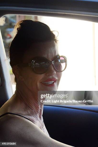 Janice Dickinson is seen in Los Angeles, Ca on October 31, 2015 in Los Angeles, California.