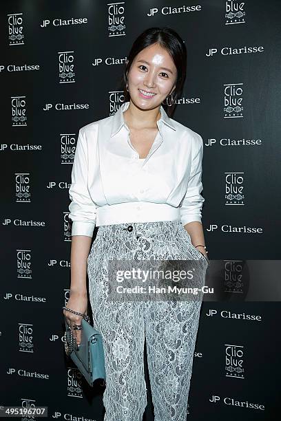 South Korean actress Lim Jung-Eun attends a promotional event for the 'Clio Blue' 2th Anniversary at Hyundai Department Store on May 30, 2014 in...