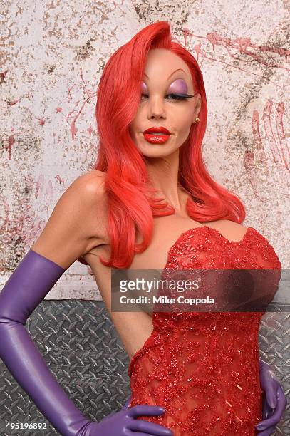 Heidi Klum attends Heidi Klum's 16th Annual Halloween Party sponsored by GSN's Hellevator And SVEDKA Vodka At LAVO New York on October 31, 2015 in...