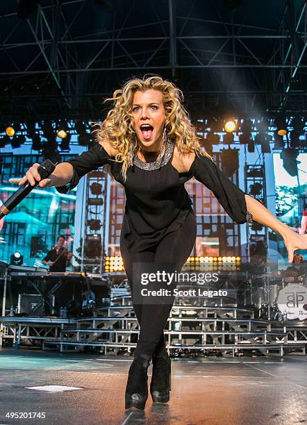 Kimberly Perry of The Band Perry performs during the 2014 WYCD Downtown Hoedown at Comerica Park on June 1, 2014 in Detroit, Michigan.