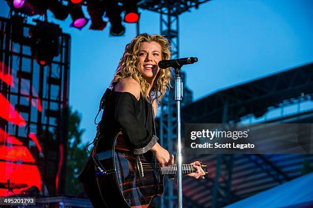 Kimberly Perry of The Band Perry performs during the 2014 WYCD Downtown Hoedown at Comerica Park on June 1, 2014 in Detroit, Michigan.