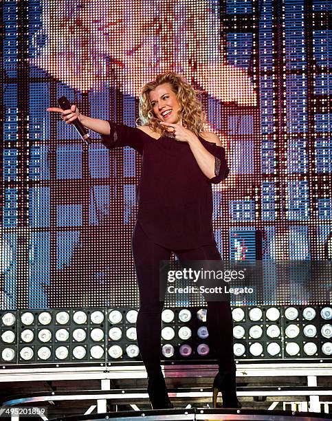 Kimberly Perry of The Band Perry performs during the 2014 WYCD Downtown Hoedown at Comerica Park on June 1, 2014 in Detroit, Michigan.