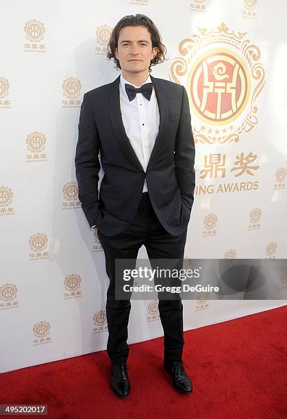 Actor Orlando Bloom arrives at the 2014 Huading Film Awards at The Montalban Theater on June 1, 2014 in Hollywood, California.