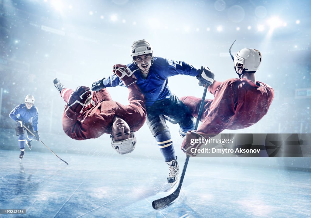 Extremely powerful ice hockey player