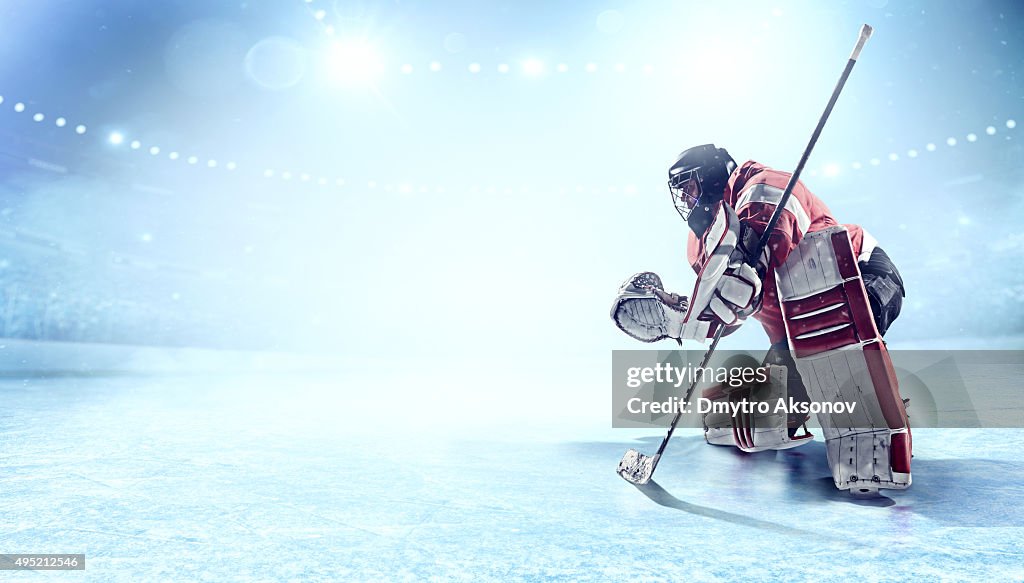 Ice hockey goalie