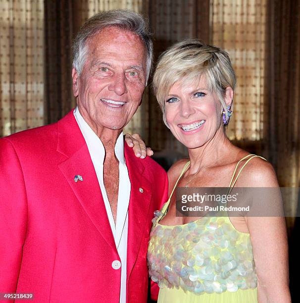 Singers Pat Boone and Debby Boone arriving at the Pat Boone 80th Birthday Celebrity Roast at The Beverly Hilton Hotel on June 1, 2014 in Beverly...