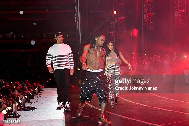 Drake, Lil Wayne and Nicki Minaj perform in concert during Hot 97 Summer Jam 2014 at MetLife Stadium on June 1, 2014 in East Rutherford City.