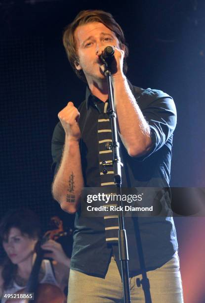 Tenth Avenue North's Mike Donehey performs at the 2nd Annual KLOVE Fan Awards at the Grand Ole Opry House on June 1, 2014 in Nashville, Tennessee.