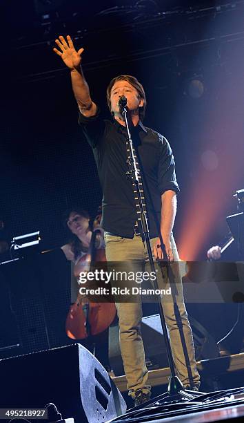 Tenth Avenue North's Mike Donehey performs at the 2nd Annual KLOVE Fan Awards at the Grand Ole Opry House on June 1, 2014 in Nashville, Tennessee.