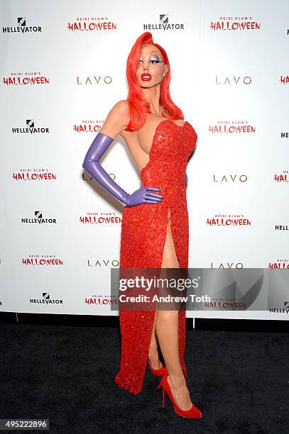 Heidi Klum attends her Halloween Party on October 31, 2015 in New York City.