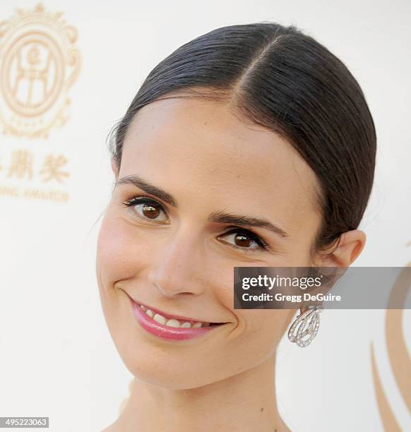 Actress Jordana Brewster arrives at the 2014 Huading Film Awards at The Montalban Theater on June 1, 2014 in Hollywood, California.