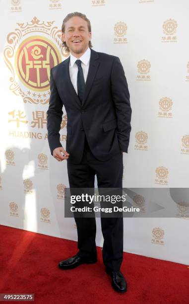 Actor Charlie Hunnam arrives at the 2014 Huading Film Awards at The Montalban Theater on June 1, 2014 in Hollywood, California.