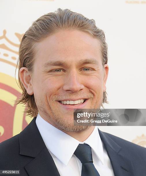 Actor Charlie Hunnam arrives at the 2014 Huading Film Awards at The Montalban Theater on June 1, 2014 in Hollywood, California.