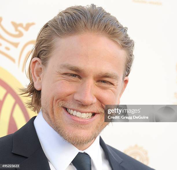 Actor Charlie Hunnam arrives at the 2014 Huading Film Awards at The Montalban Theater on June 1, 2014 in Hollywood, California.