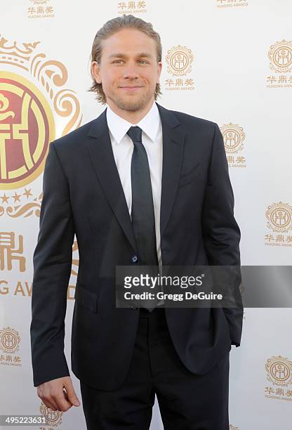 Actor Charlie Hunnam arrives at the 2014 Huading Film Awards at The Montalban Theater on June 1, 2014 in Hollywood, California.