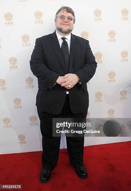 Director Guillermo del Toro arrives at the 2014 Huading Film Awards at The Montalban Theater on June 1, 2014 in Hollywood, California.