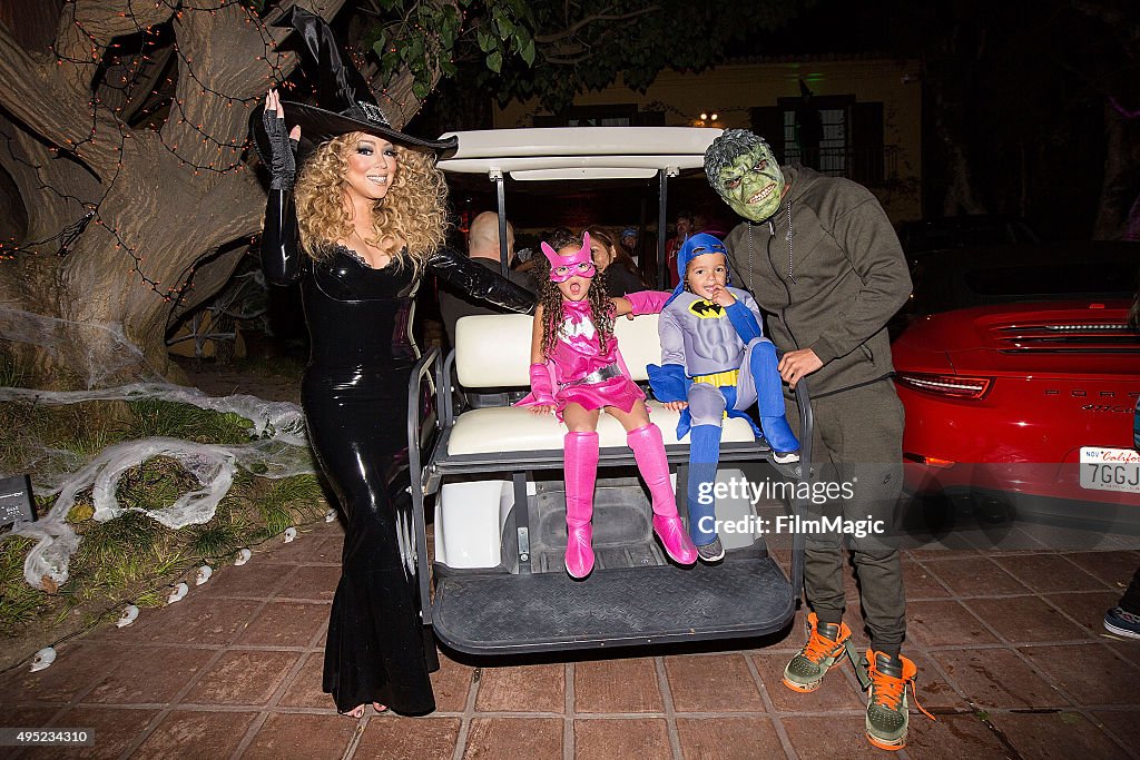 Mariah Carey's Festive Halloween Party at her Airbnb Estate