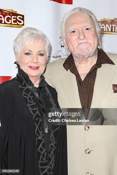 Actors Shirley Jones and Marty Ingels arrive at the 3rd annual Jerry Herman Awards at the Pantages Theatre on June 1, 2014 in Hollywood, California.