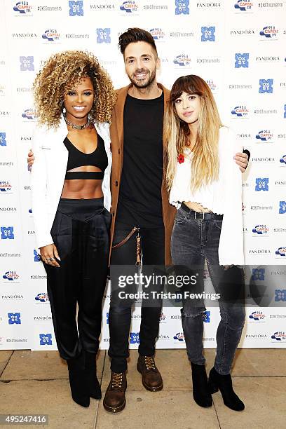 Fleur East, Ben Haenow and Foxes attend The World Famous Oxford Street Christmas Lights Switch On Event taking place at the Pandora Flagship Store on...