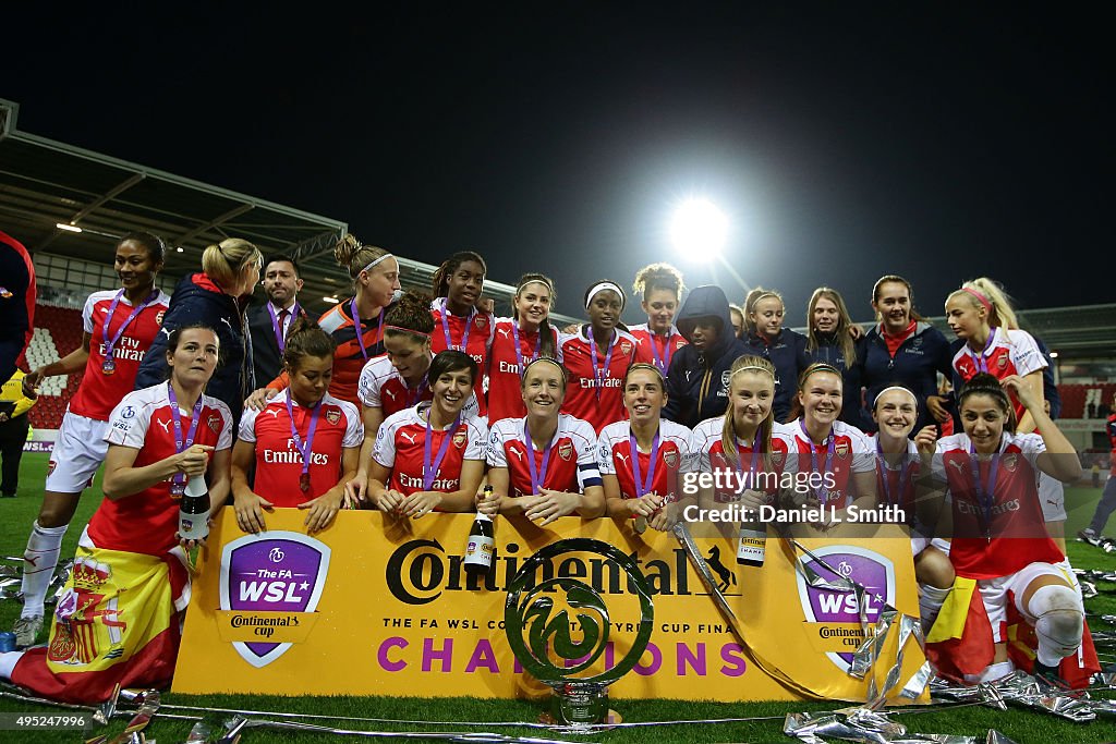 Arsenal Ladies FC v Notts County Ladies: WSL Continental Cup Final