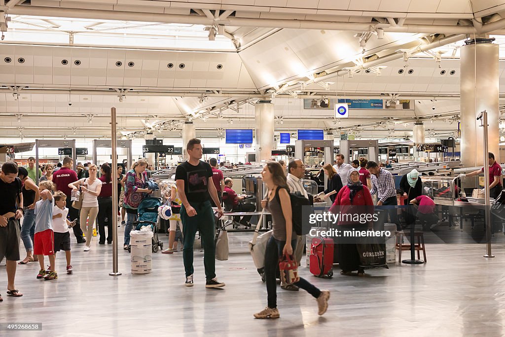 Security point at the airport