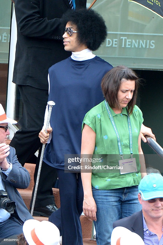 Celebrities At French Open 2014 : Day 9