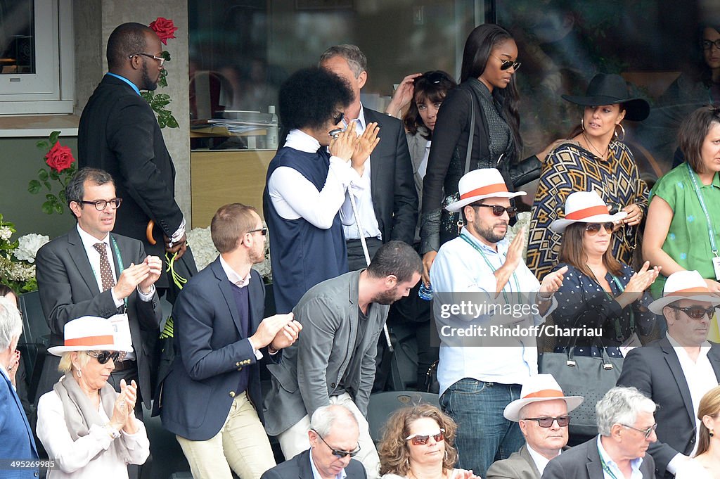 Celebrities At French Open 2014 : Day 9