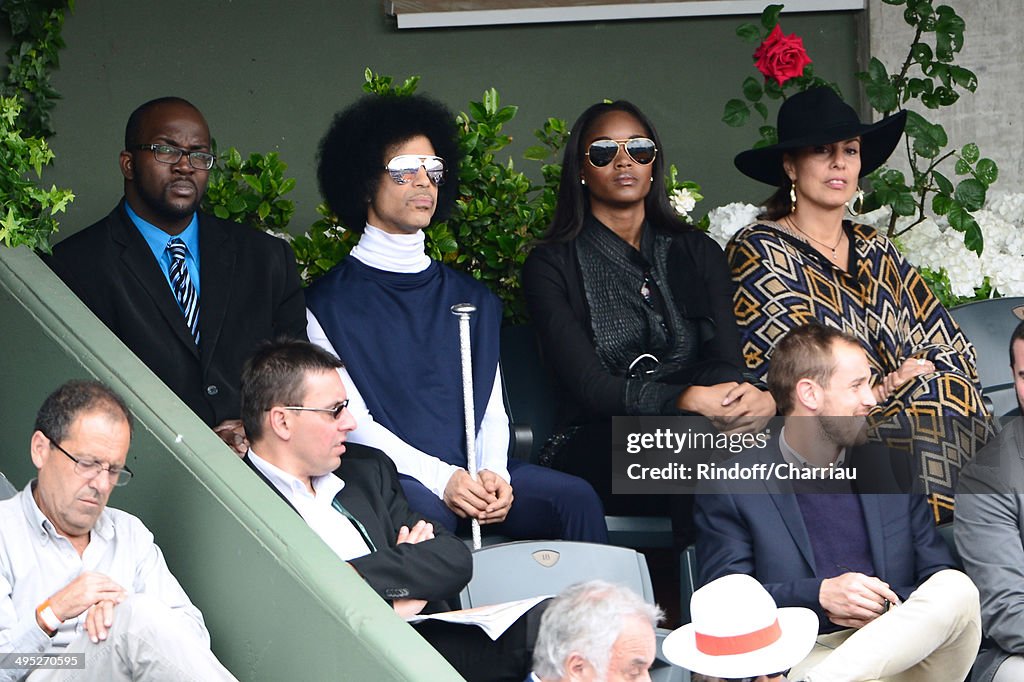 Celebrities At French Open 2014 : Day 9