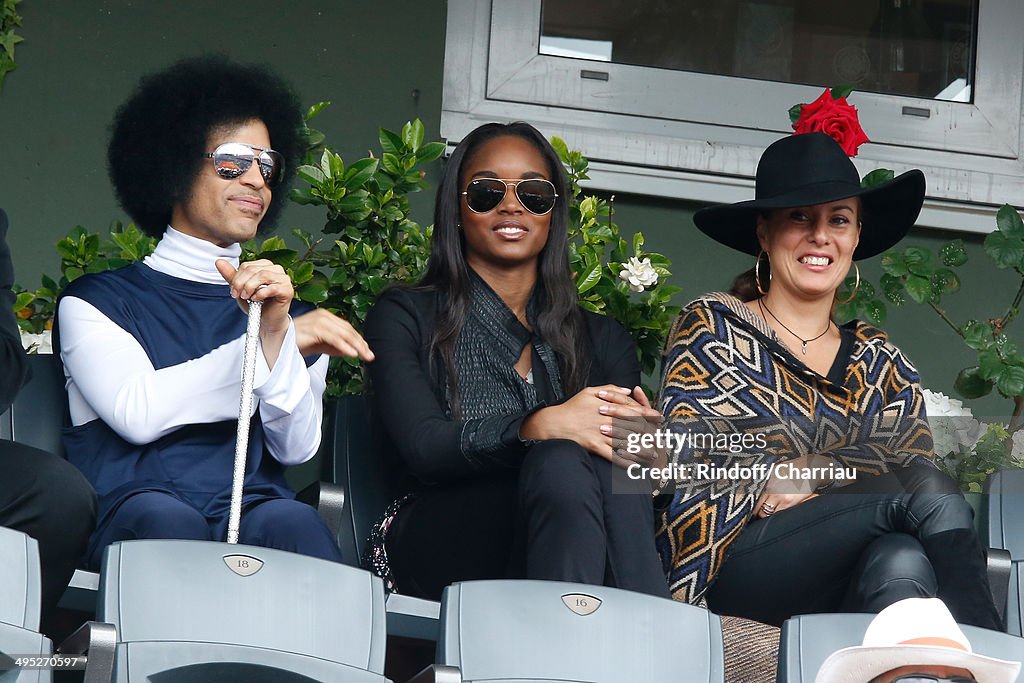 Celebrities At French Open 2014 : Day 9