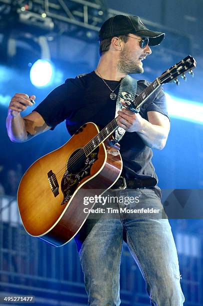 Eric Church performs during the Bottlerock Music Festival at the Napa Valley Expo on June 1, 2014 in Napa, California.