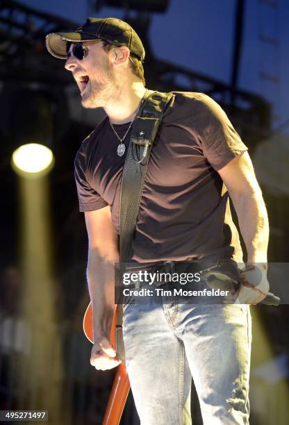 Eric Church performs during the Bottlerock Music Festival at the Napa Valley Expo on June 1, 2014 in Napa, California.