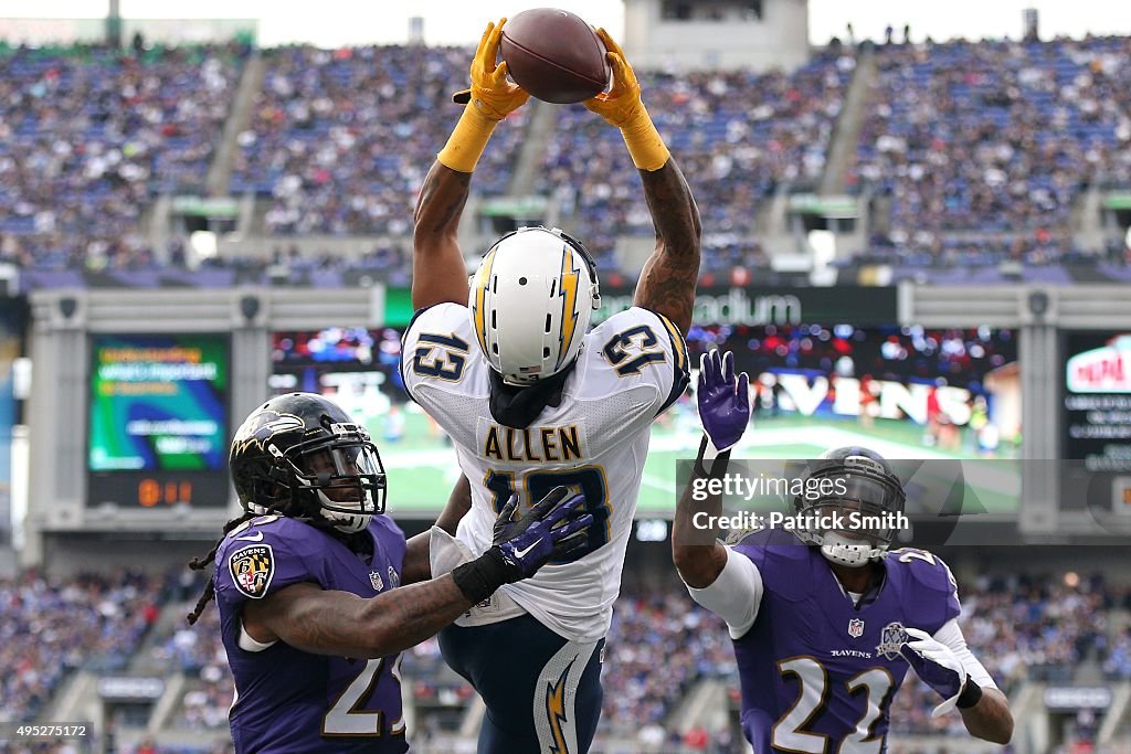 San Diego Chargers v Baltimore Ravens