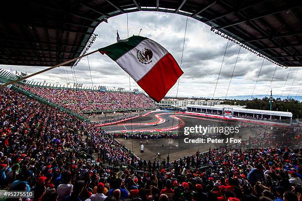 Nico Rosberg of Germany and Mercedes GP drives ahead of Marcus Ericsson of Sweden and Sauber F1 during final practice for the Formula One Grand Prix...