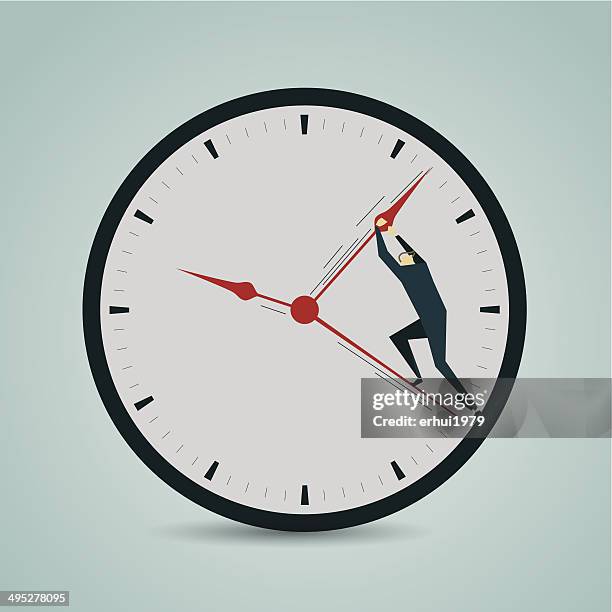 ilustraciones, imágenes clip art, dibujos animados e iconos de stock de tiempo de - reloj de oficina