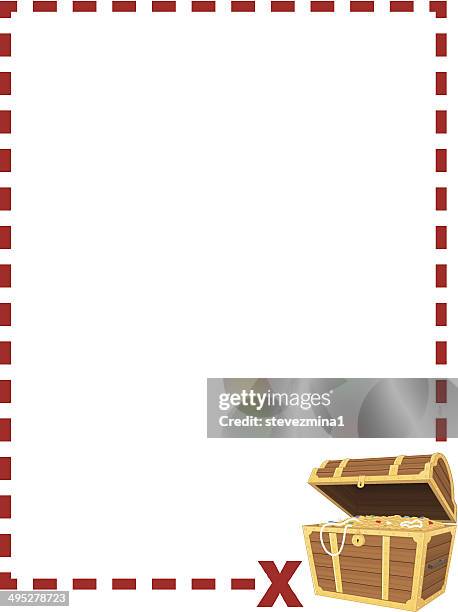 Stock Map Border Treasure Map Border