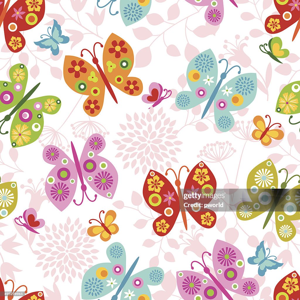 Biutterfly Pattern Butterfly Pattern High-Res Vector Graphic - Getty Images