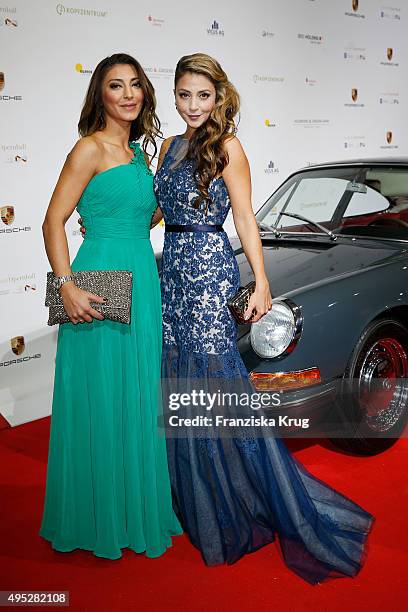 Arzu Bazman and a guest attend the Leipzig Opera Ball 2015 on October 31, 2015 in Leipzig, Germany.